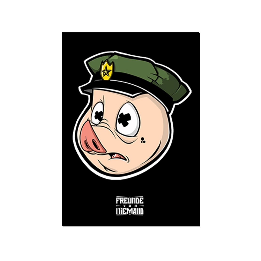 Bull Pig Sticker