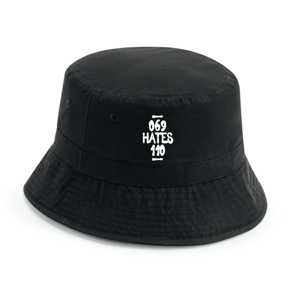 069 hates 110 Stick Bucket Hat