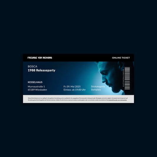 BOSCA 1988 Releaseparty Ticket