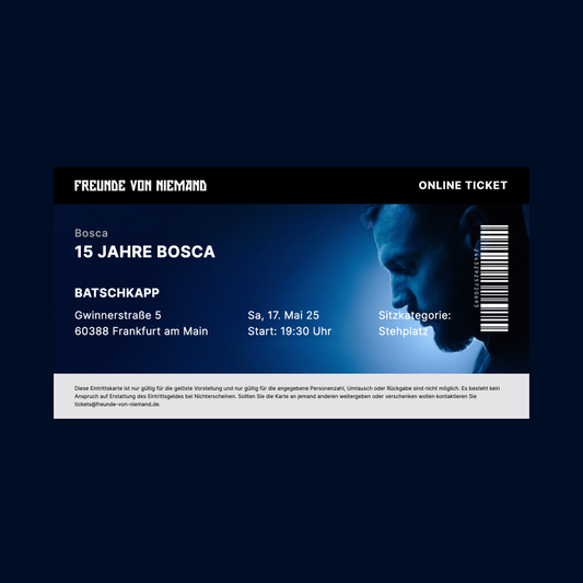 15 Jahre BOSCA Ticket